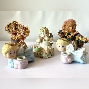 Vintage figurine Lot Angels & Bears